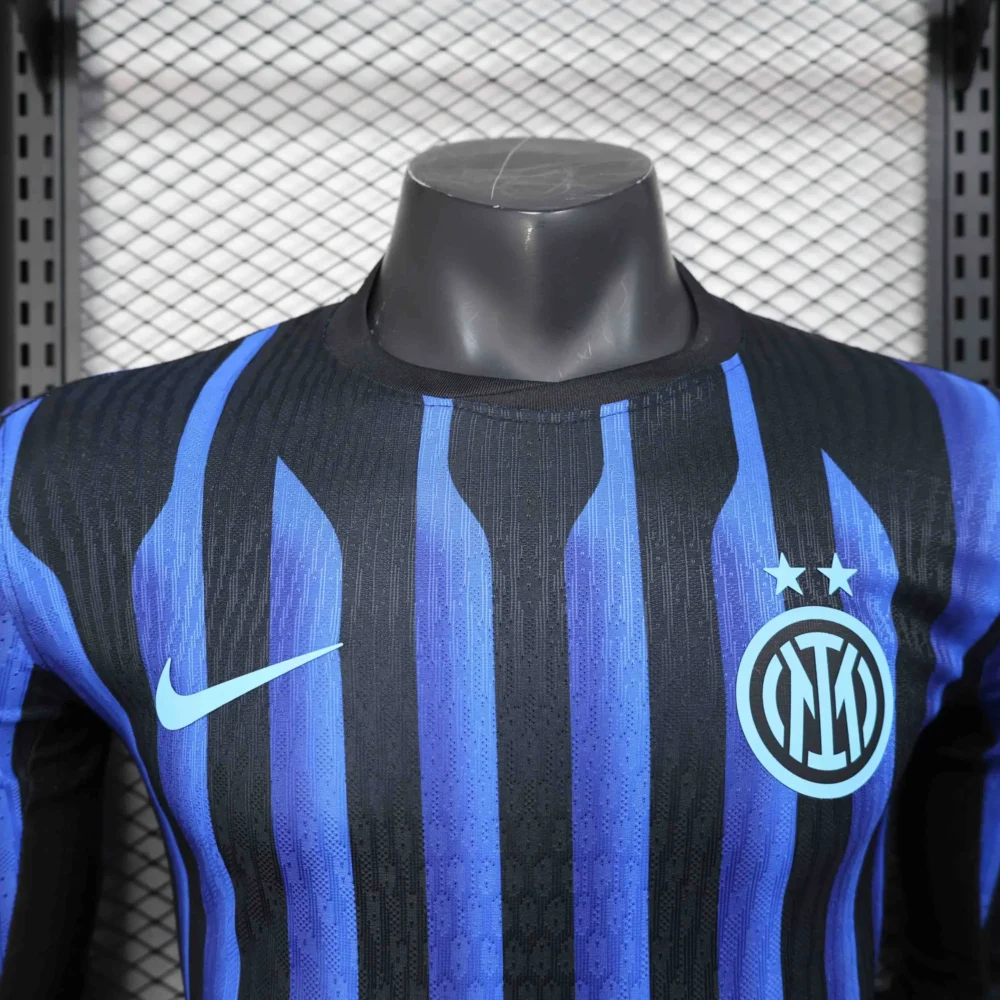Authentic Soccer Jersey Inter Milan Home Long Sleeve Shirt 2025/26 - Image 3