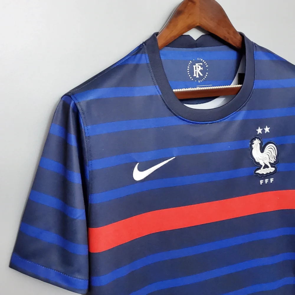 France Retro Soccer Jersey Home Custom Shirt 2020 - Image 6