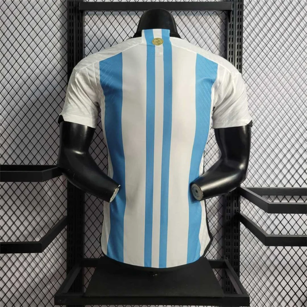 Argentina Authentic Soccer Jersey Home Shirt 2022 - World Cup Champion Edition 3 Stars - Image 2