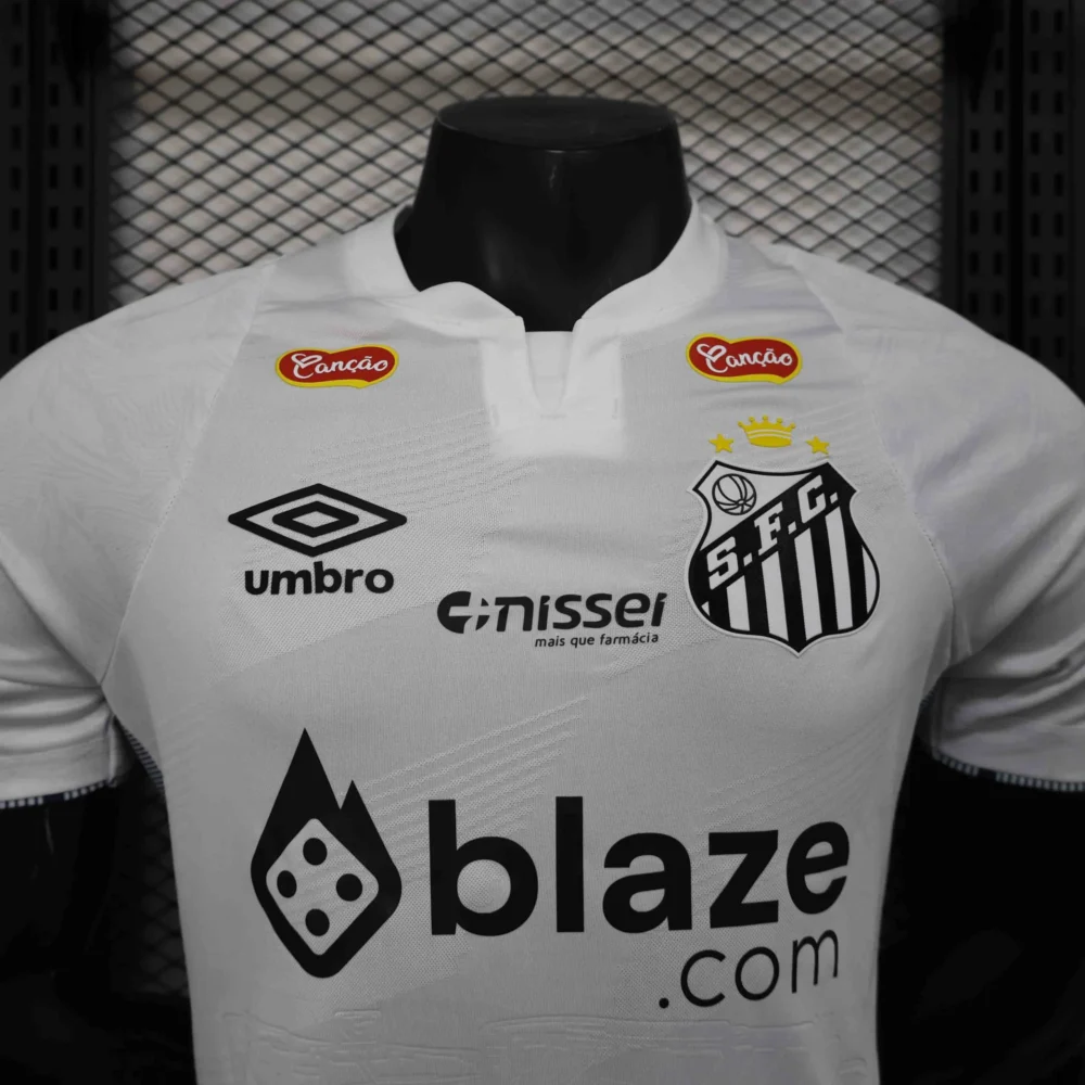 Santos FC Authentic Soccer Jersey Home Shirt All Sponsor 2024 - Image 3