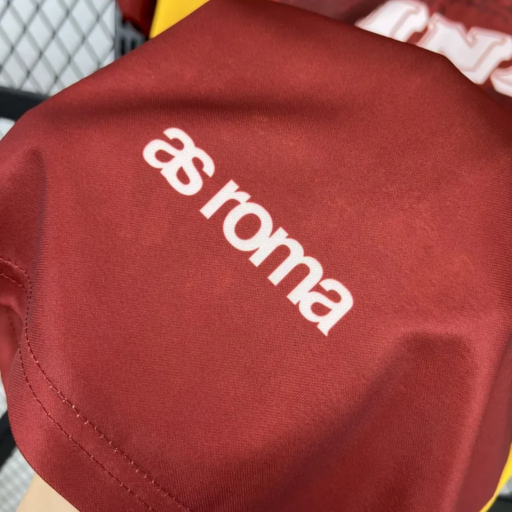 Roma Retro Soccer Jersey Home Custom Shirt 1997/98 - Image 5