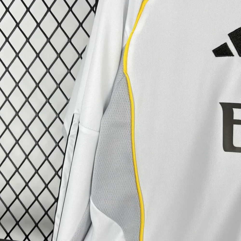 Real Madrid Soccer Jersey Home Custom Long Sleeves Shirt 2025/26 - Image 3