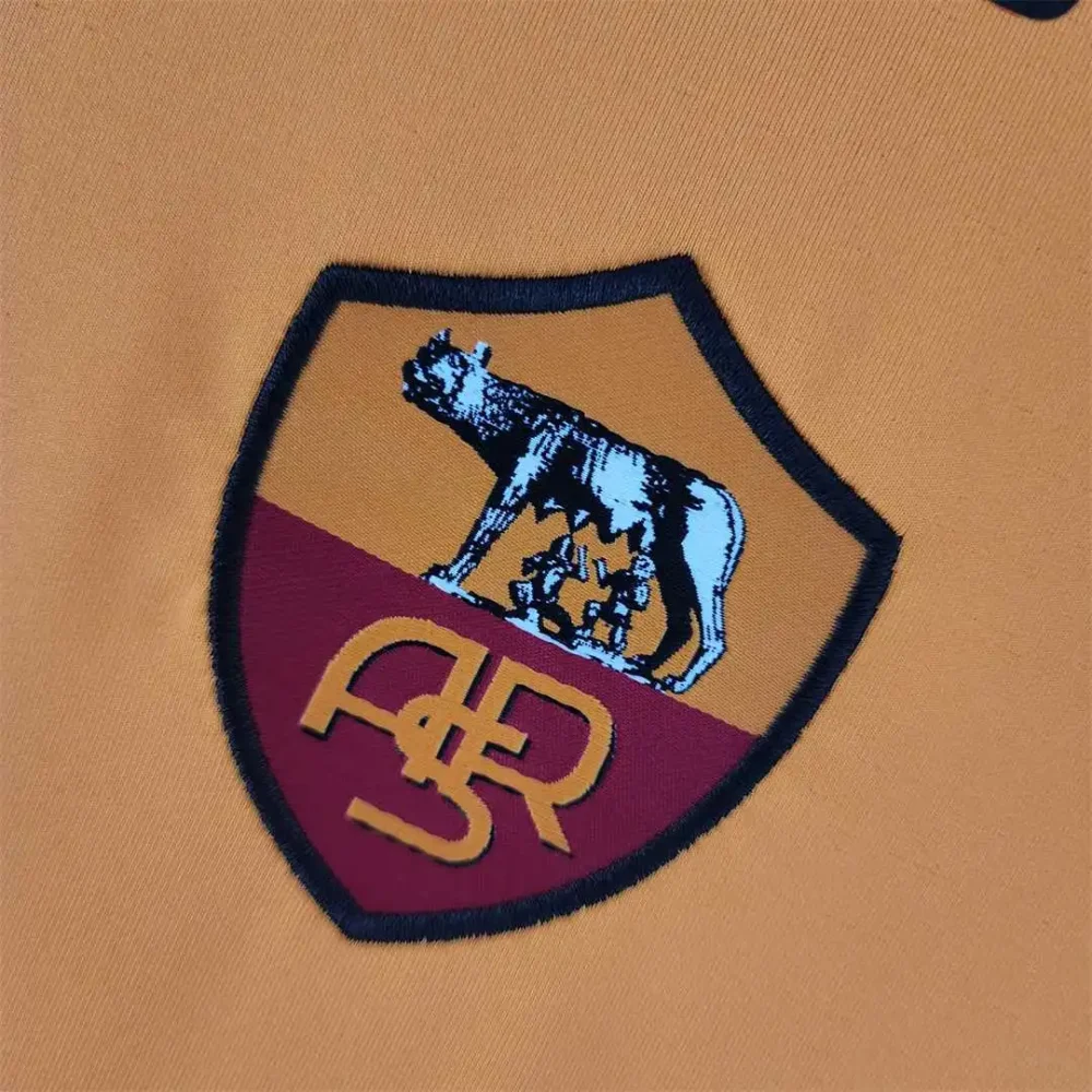Roma Retro Soccer Jersey Home Custom Shirt 2005/06 - Image 6