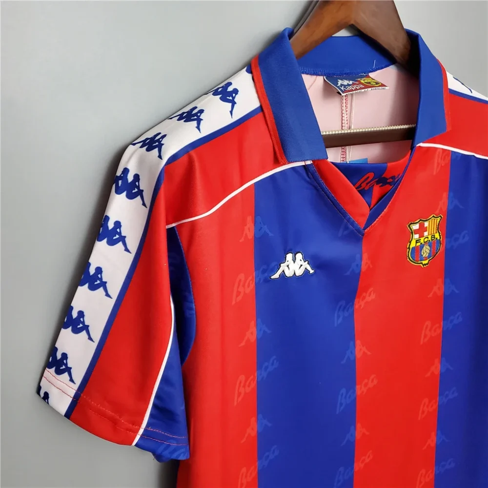 Barcelona Retro Jersey Home Soccer Shirt 1992/95 - Image 3