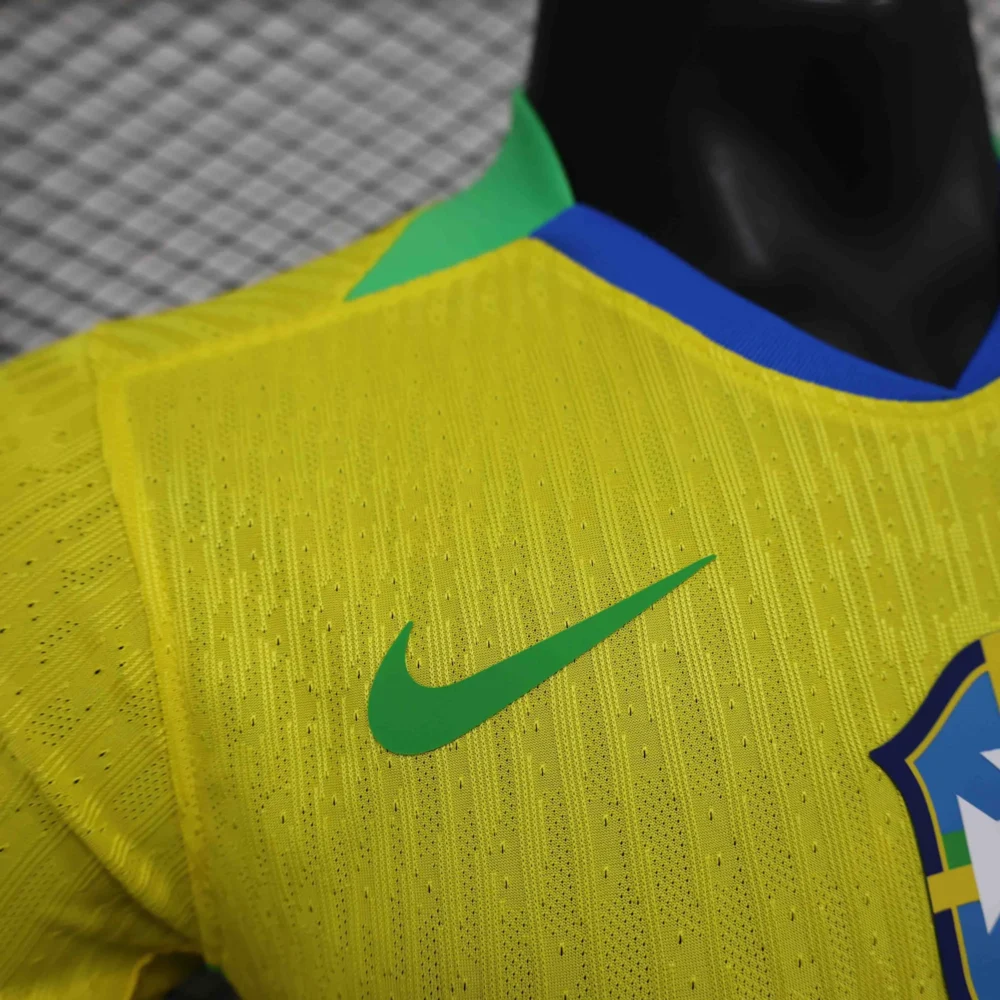 Brazil Authentic Soccer Jersey Home Shirt 2025 - Image 5