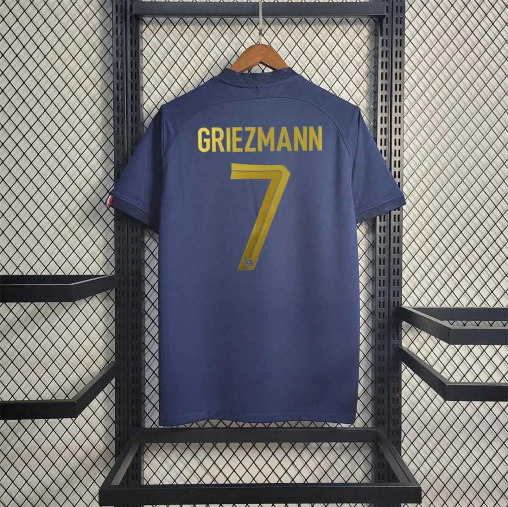 France Retro Soccer Jersey Home Custom Shirt World Cup 2022 - Image 12