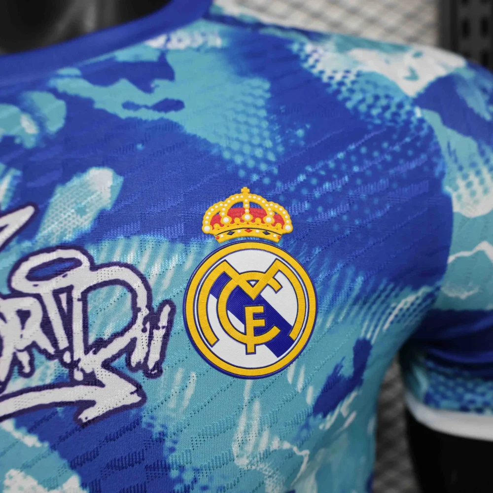 Real Madrid Authentic Soccer Jersey Ocean Special Edition Shirt 2024/25 - Image 5
