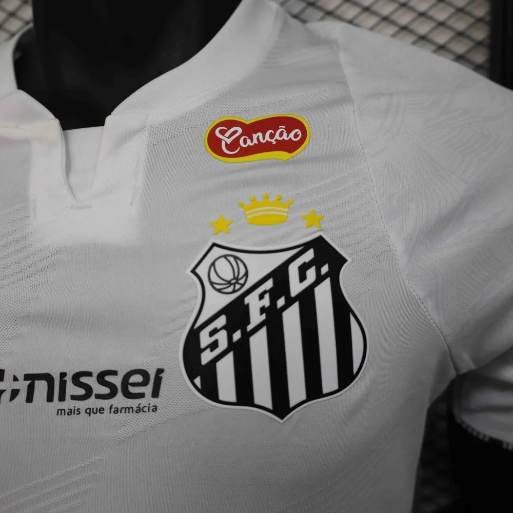 Santos FC Authentic Soccer Jersey Home Shirt All Sponsor 2024 - Image 5