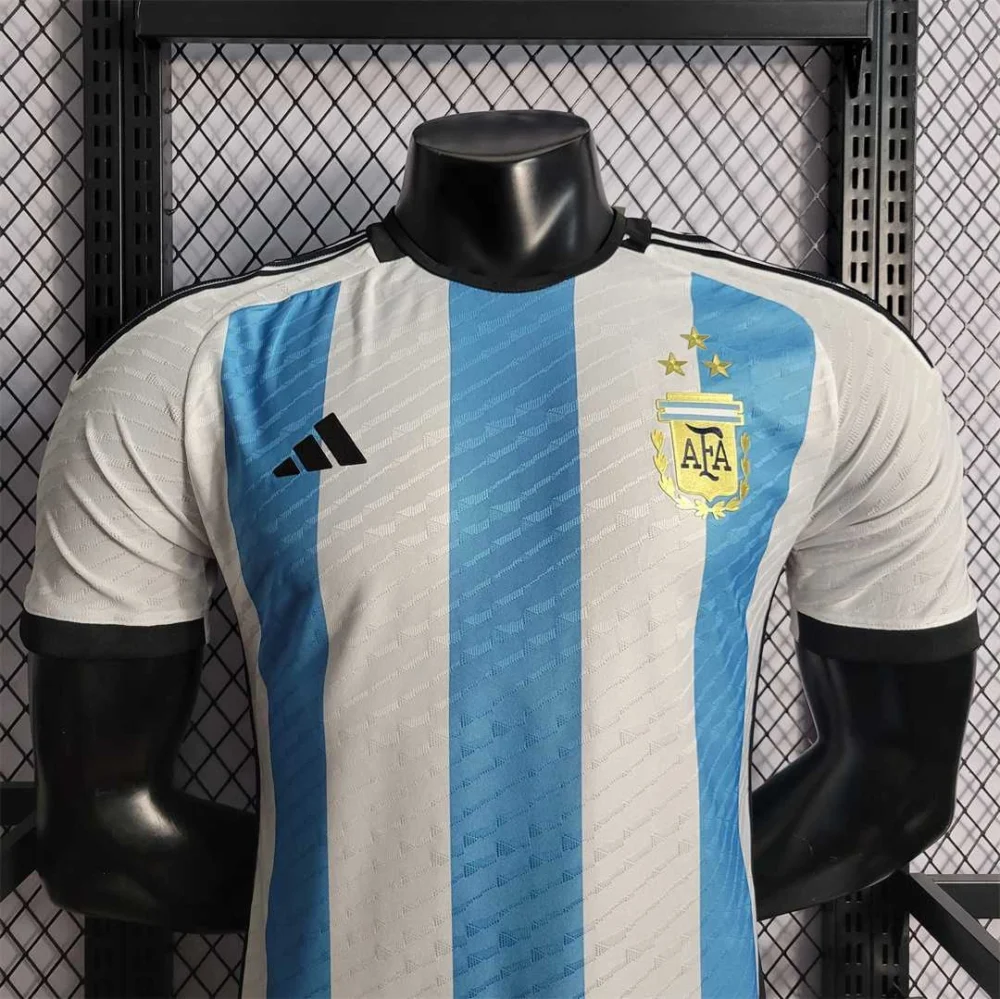 Argentina Authentic Soccer Jersey Home Shirt 2022 - World Cup Champion Edition 3 Stars - Image 5