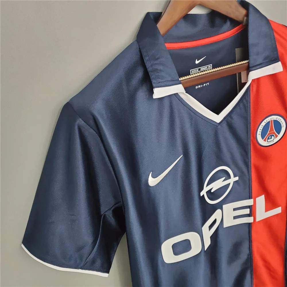 PSG Retro Jersey Home Soccer Shirt 2001/02 - Image 4