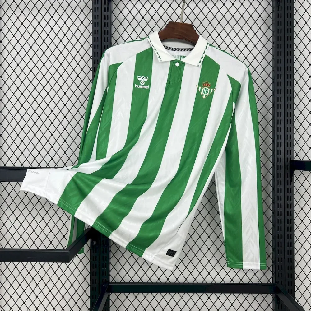 Real Betis Home Long Sleeve Soccer Jersey 2024/25 - Image 3