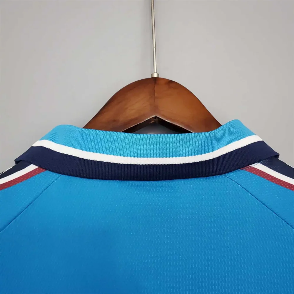 Manchester City Retro Home Football Jersey Shirt 1997/99 - Image 10