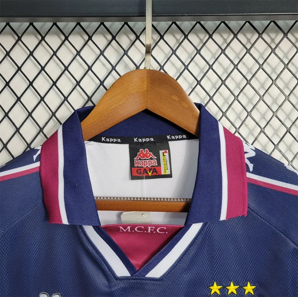 Manchester City Retro Away Football Jersey Shirt 1997/98 - Image 5
