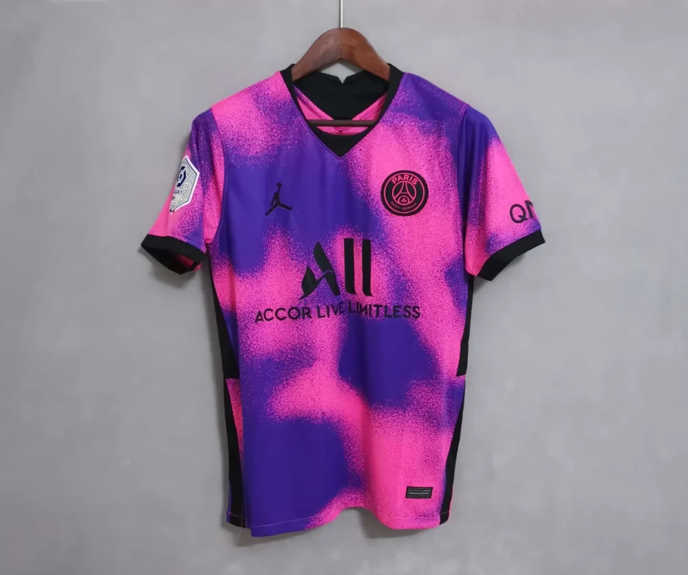 PSG Retro Jersey Fourth Away Soccer Shirt 2020/21 - Image 4