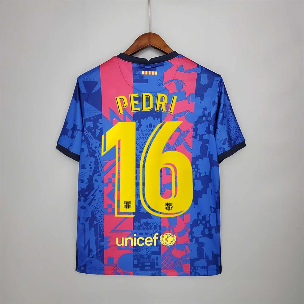 Barcelona Retro Jersey Third Away Soccer Shirt 2021/22 - Image 13