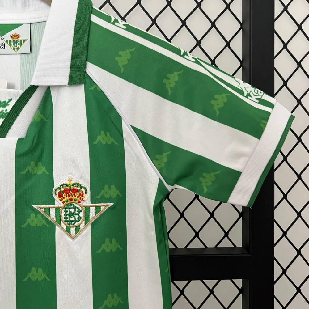 Real Betis Retro Jersey Home Kids Kit Jersey+Shorts 1995/97 - Image 6