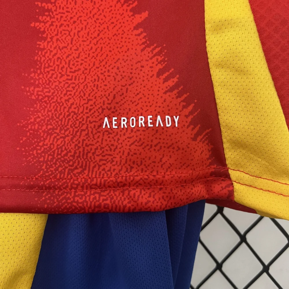 Spain Home Football Uniform Kids Kit Jersey+Shorts EURO 2024 - Image 7