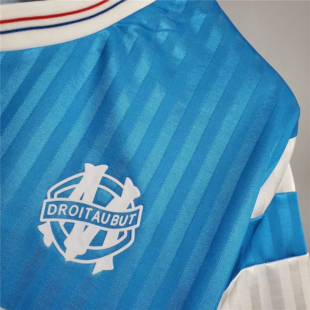 Marseille Retro Soccer Jersey Away Custom Shirt 1989-91 - Image 6