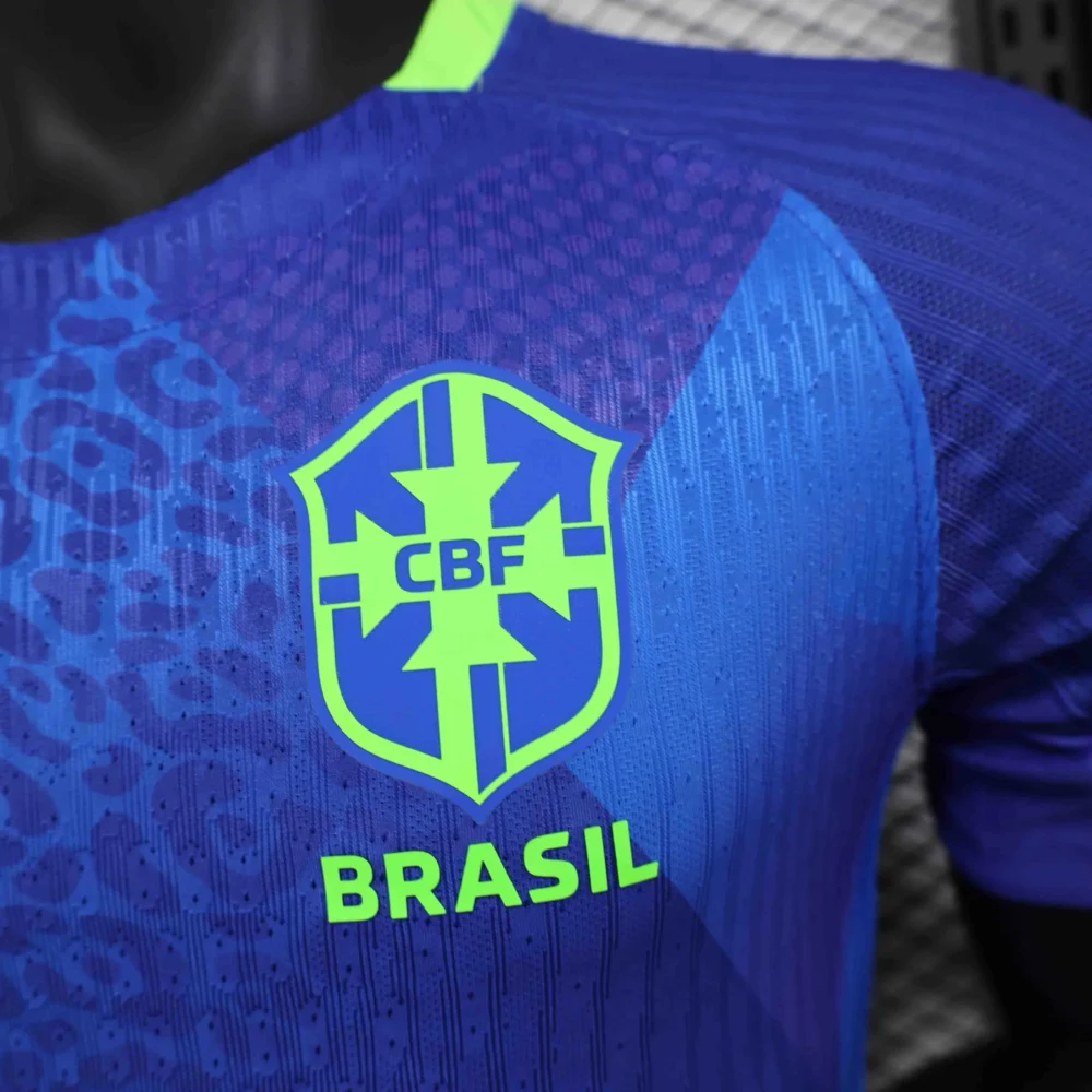 Brazil Authentic Soccer Jersey Away Shirt 2025 - Image 5