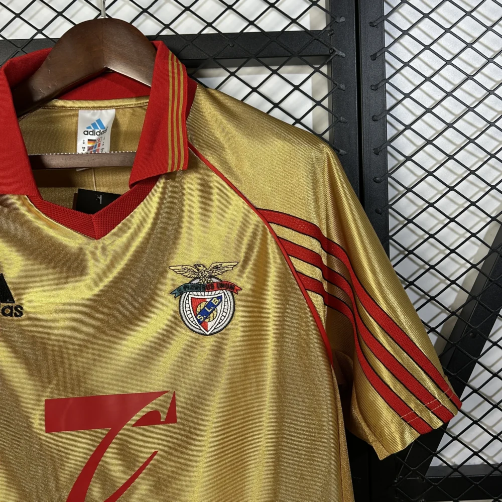 Benfica Retro Soccer Jersey Away Custom Shirt 1998/99 - Image 4