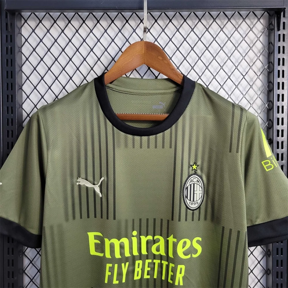 AC Milan Retro Soccer Jersey Third Away Custom Shirt 2022/23 - Image 4