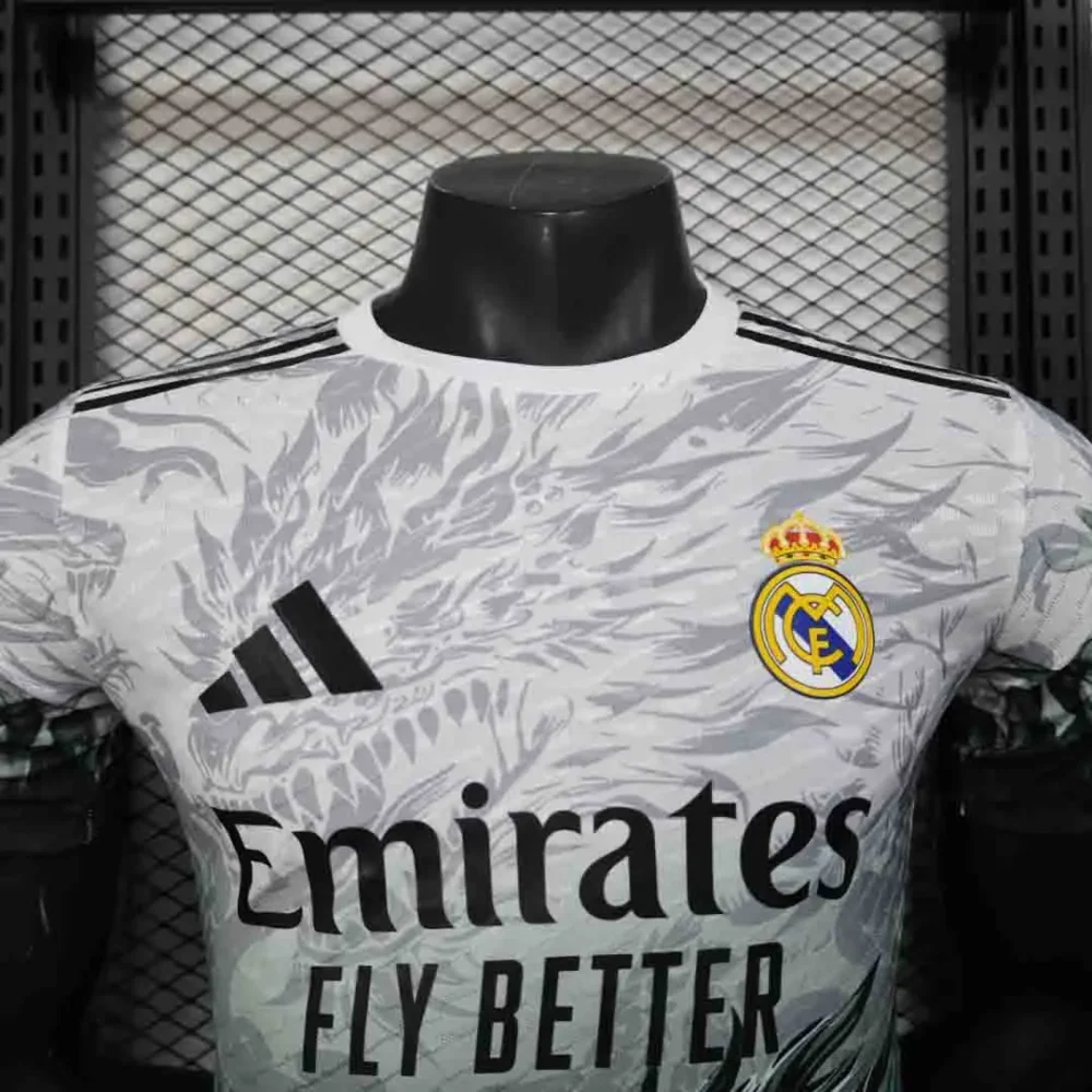 Real Madrid Authentic Soccer Jersey Dragon Special Edition Shirt 2025/26 - Image 3
