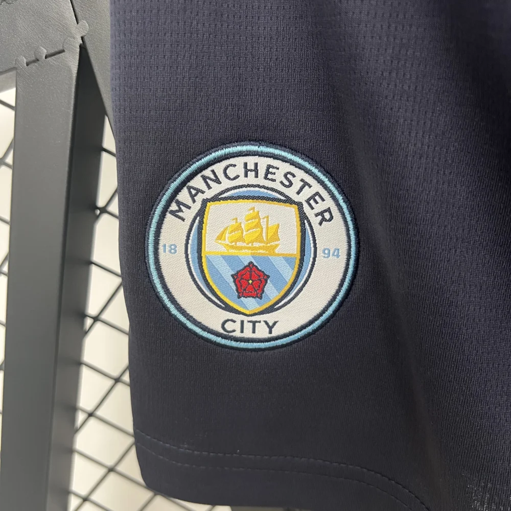 Manchester City Black Football Shorts 2025/26 - Image 4