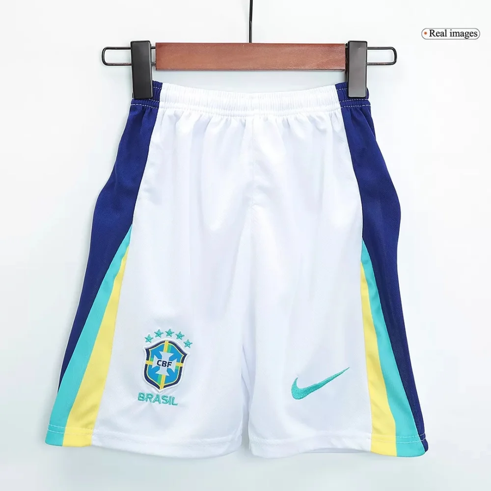 Brazil Away Soccer Uniform Kids Kit Jersey+Shorts Copa America 2024 - Image 10