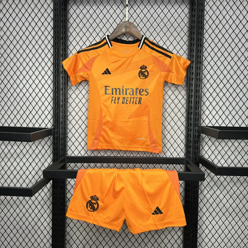 Real Madrid Soccer Jersey Away Custom Kids Kit Jersey+Shorts 2024/25 - Image 5