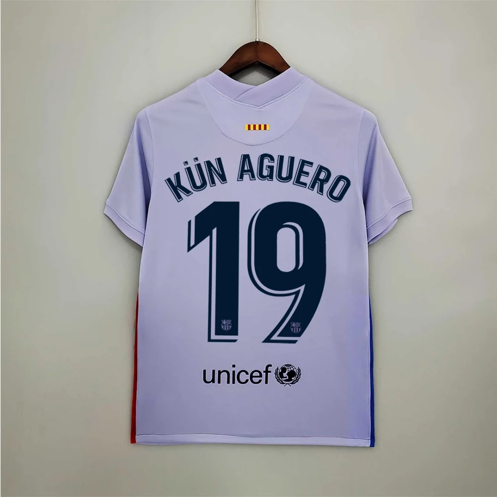 Barcelona Retro Jersey Away Soccer Shirt 2021/22 - Image 17