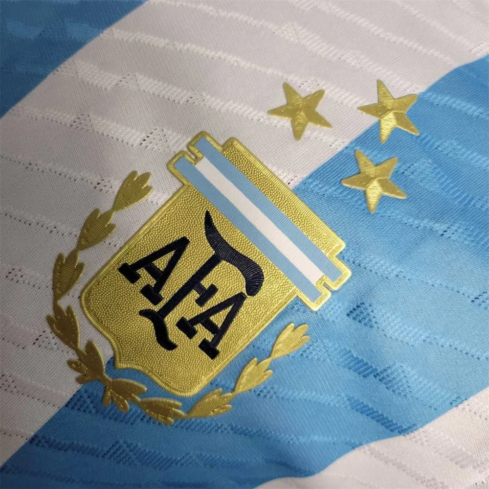 Argentina Authentic Soccer Jersey Home Shirt 2022 - World Cup Champion Edition 3 Stars - Image 8