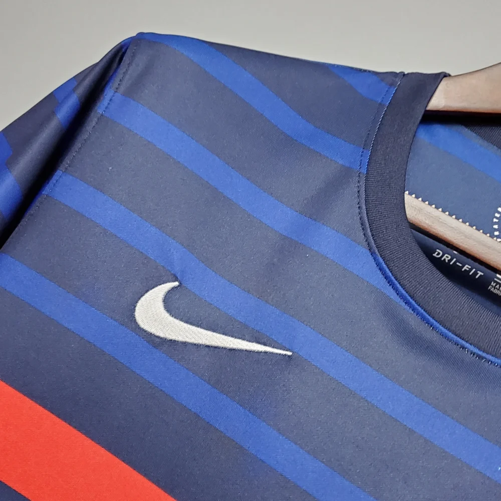 France Retro Soccer Jersey Home Custom Shirt 2020 - Image 4