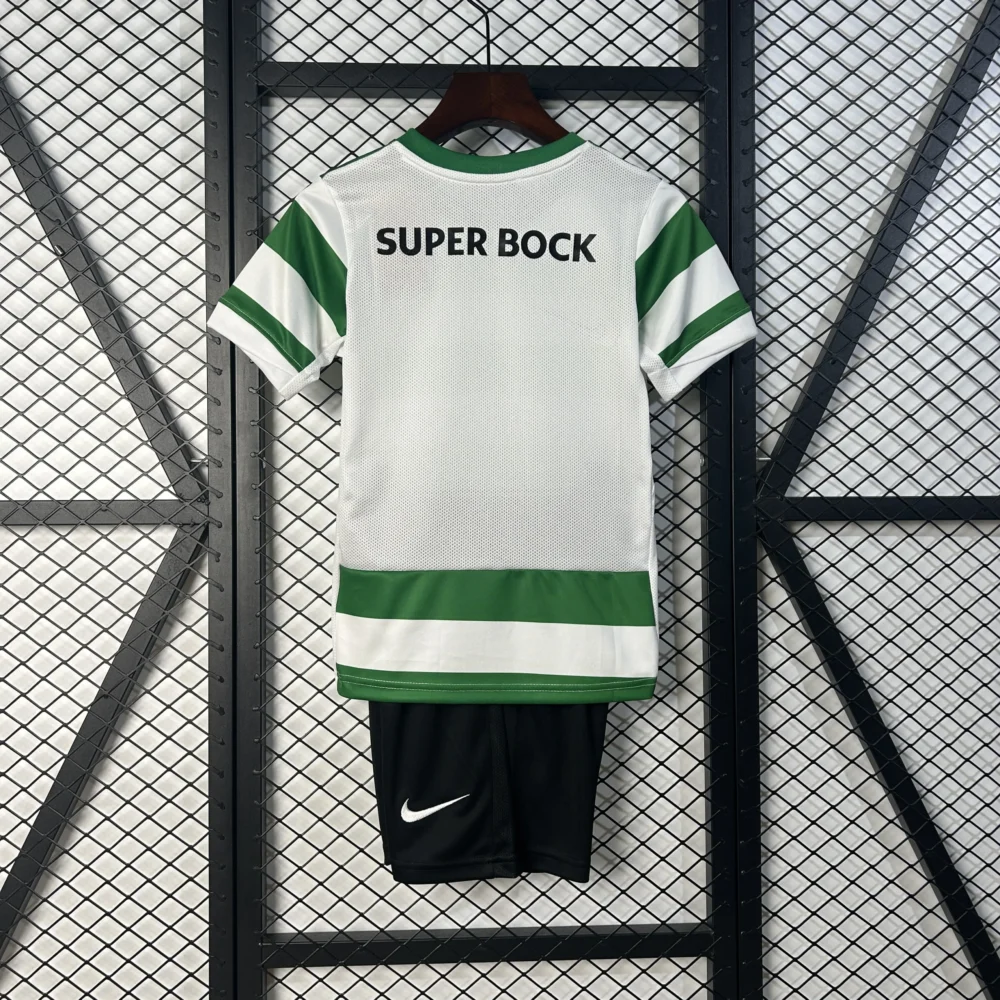 Sporting CP Soccer Jersey Home Kids Kit Jersey+Shorts 2025/26 - Image 2