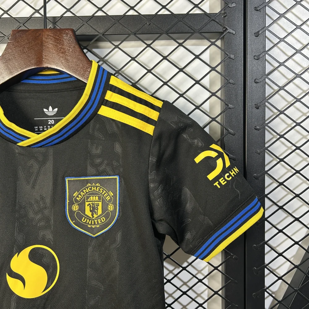 Manchester United Third Away Kids Kit Jersey+Shorts 2025/26 - Image 6