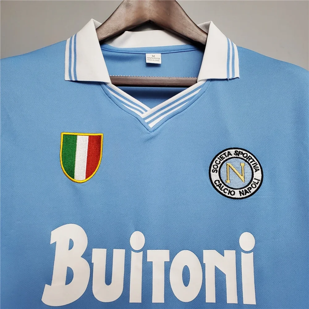 Napoli Retro Soccer Jersey Home Custom Shirt 1986-87 - Image 5