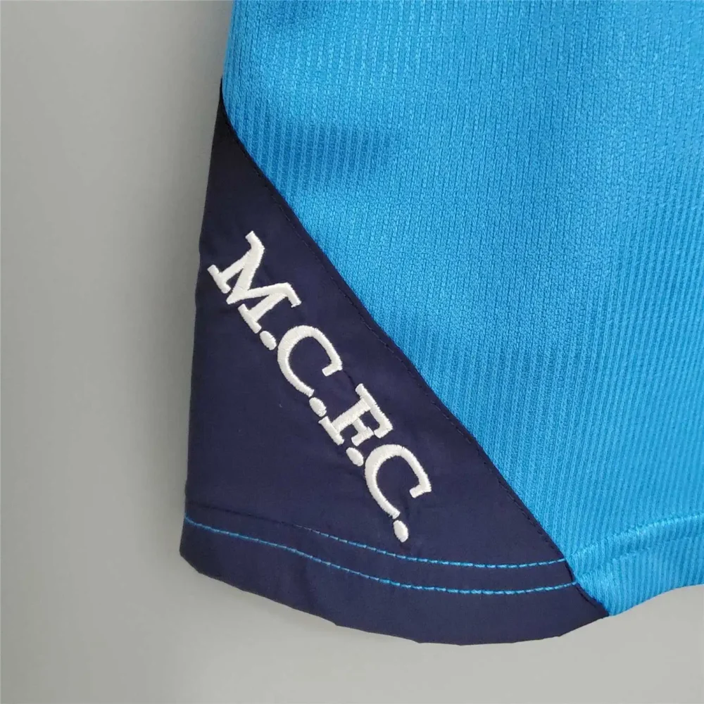 Manchester City Retro Home Football Jersey Shirt 1999/01 - Image 7