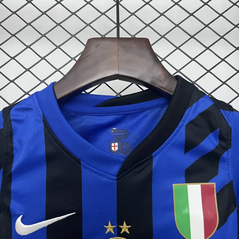 Inter Milan Soccer Jersey Home Kids Kit Jerseys+Shorts 2024/25 - Image 5