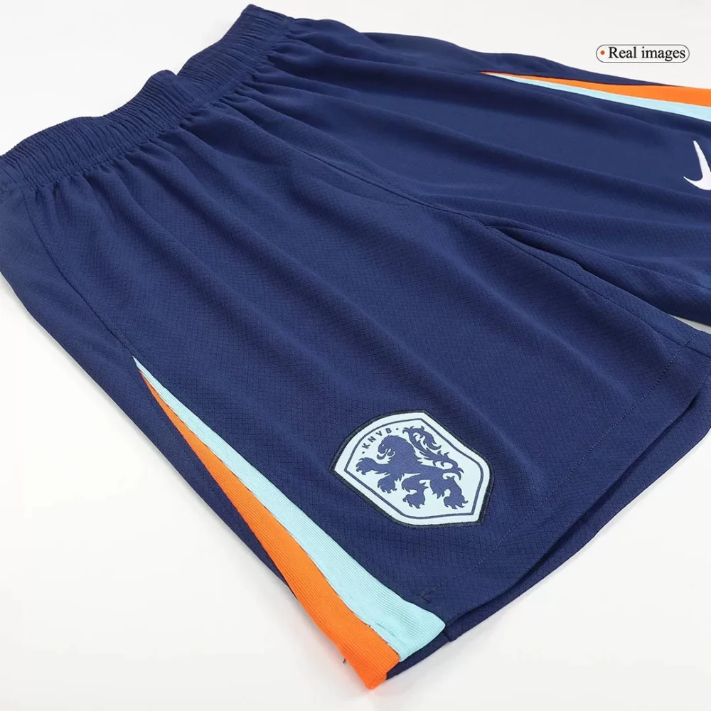 Netherlands Soccer Jersey Away Custom Shorts EURO 2024 - Image 3
