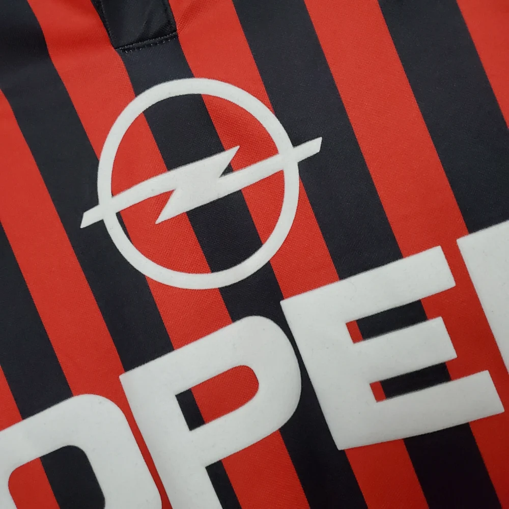 AC Milan Retro Soccer Jersey Centenary Home Custom Shirt 1999/00 - Image 6