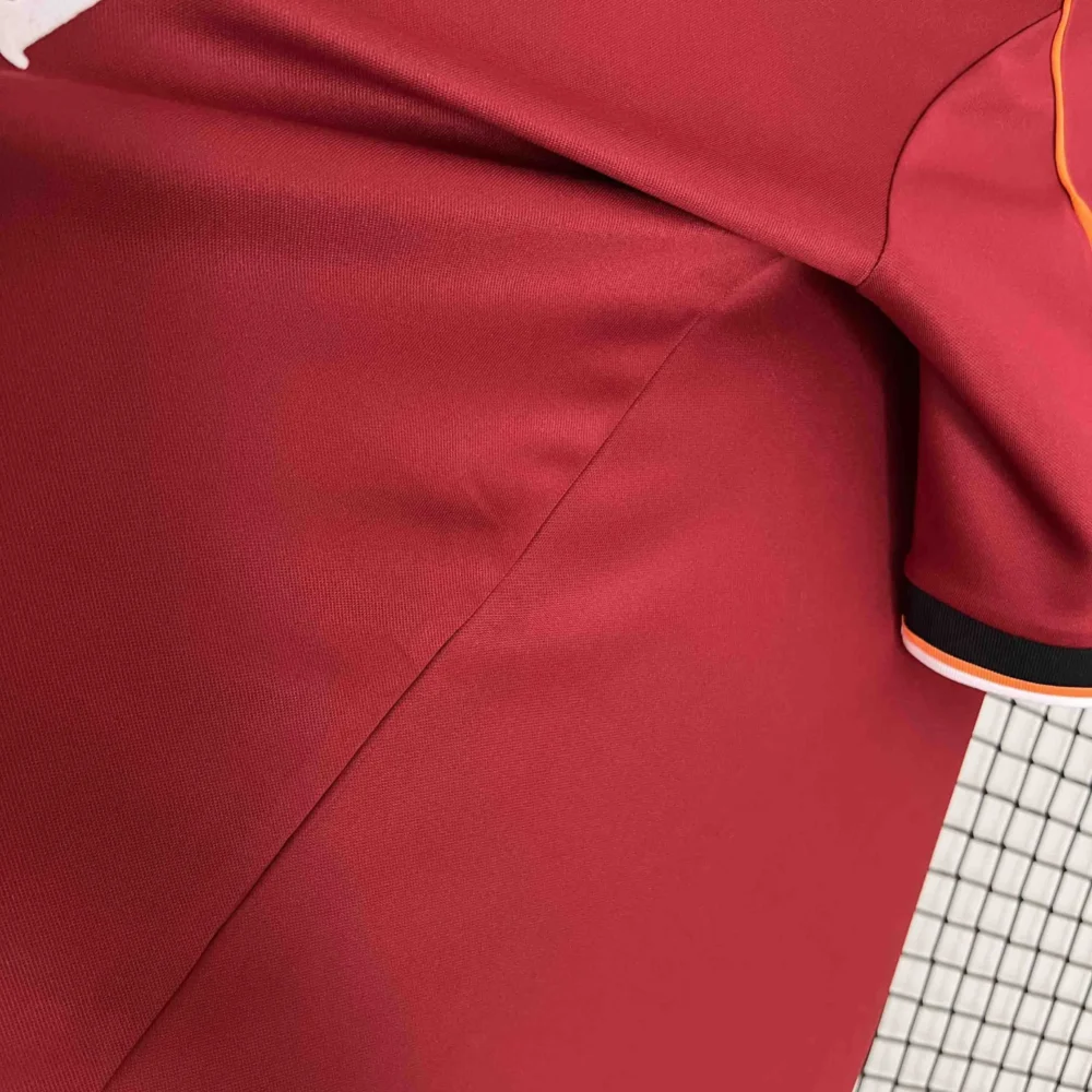 Roma Retro Soccer Jersey Home Custom Shirt 1998/99 - Image 7