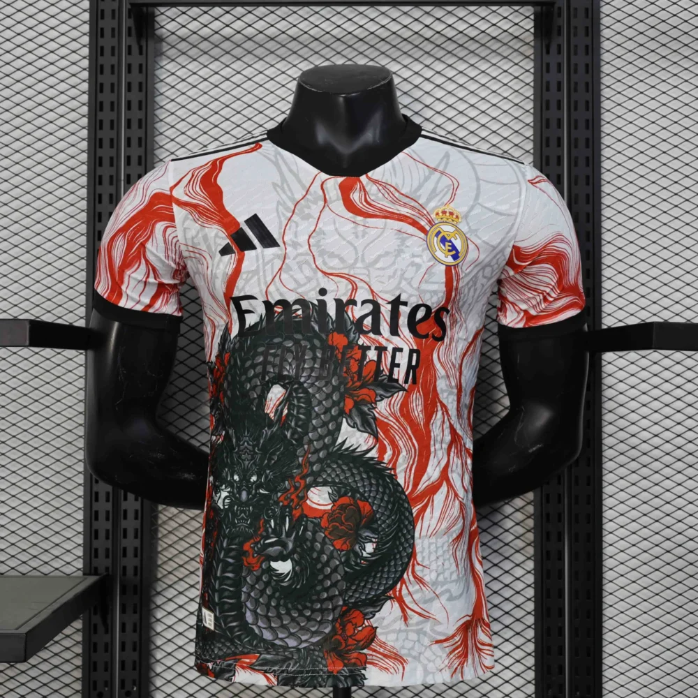 Real Madrid Authentic Soccer Jersey Dragon Special Edition Shirt 2025/26