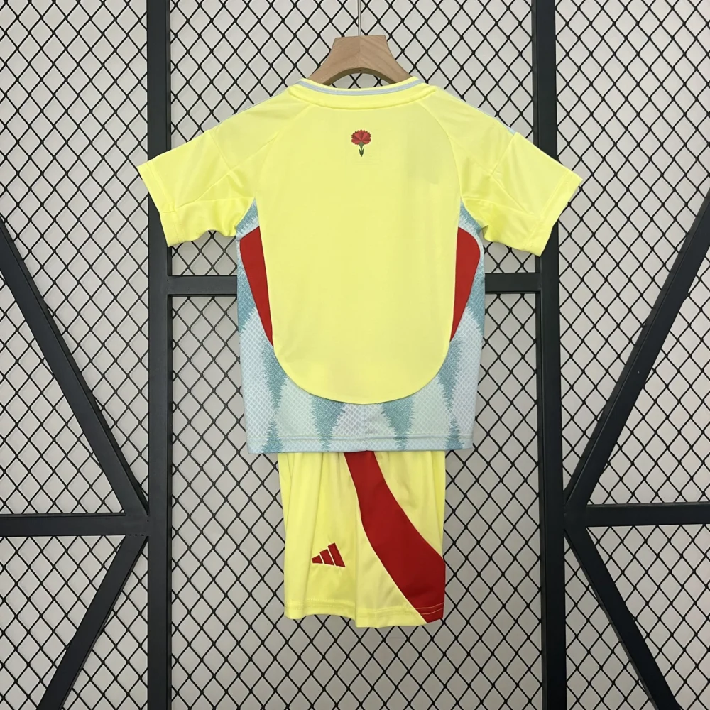 Spain Away Football Uniform Kids Kit Jersey+Shorts EURO 2024 - Image 2