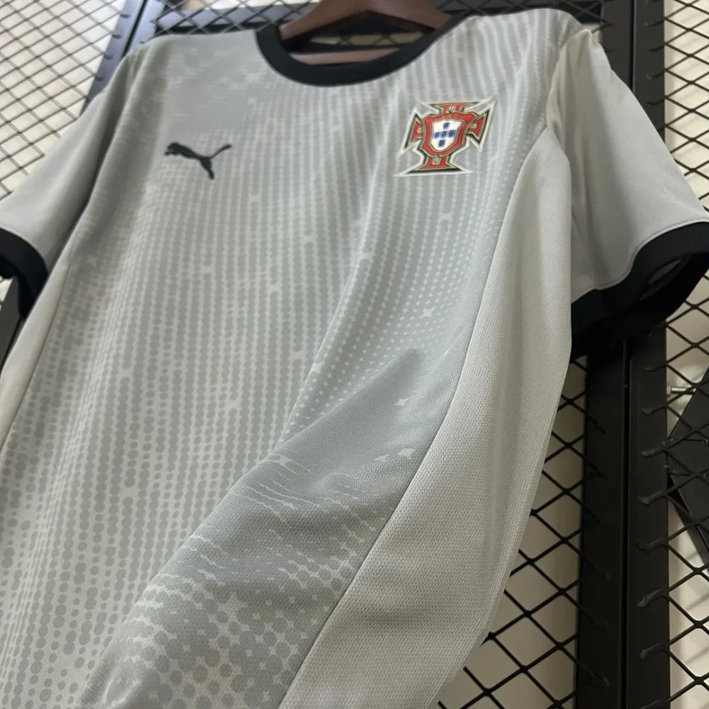 Portugal Soccer Jersey Grey Goalkeeper Custom Shirt 2025 - Image 3