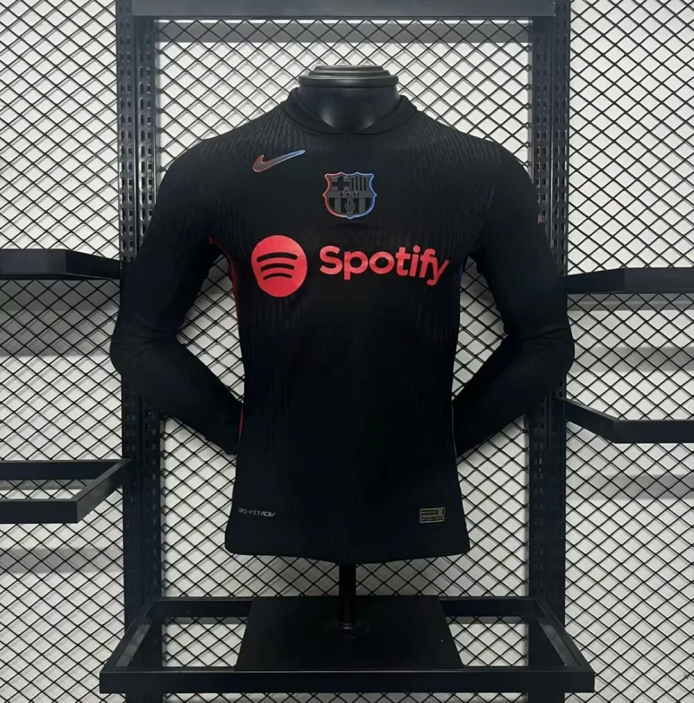 Authentic Barcelona Away Long Sleeve Soccer Jersey 2024/25