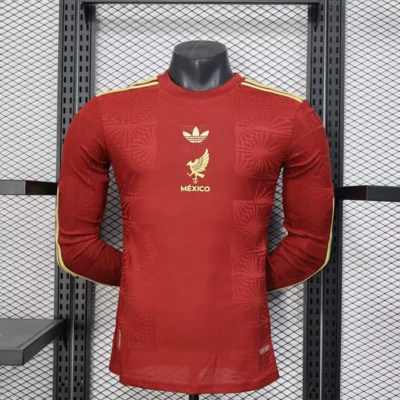 Mexico Authentic Red Special Long Sleeve Soccer Jersey 2025