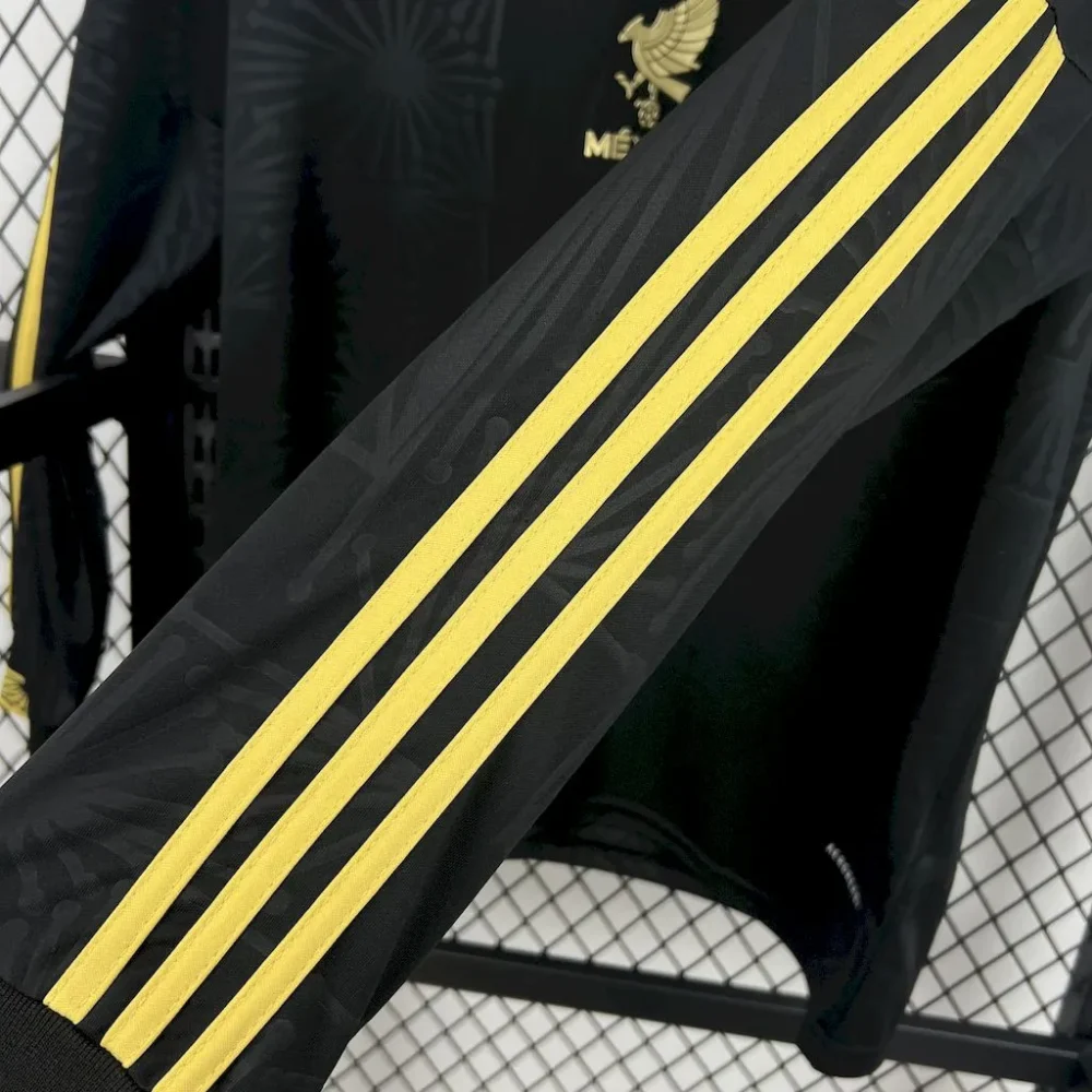 Mexico Gold Cup Black Special Long Sleeve Soccer Jersey Custom Shirt 2025 - Image 5