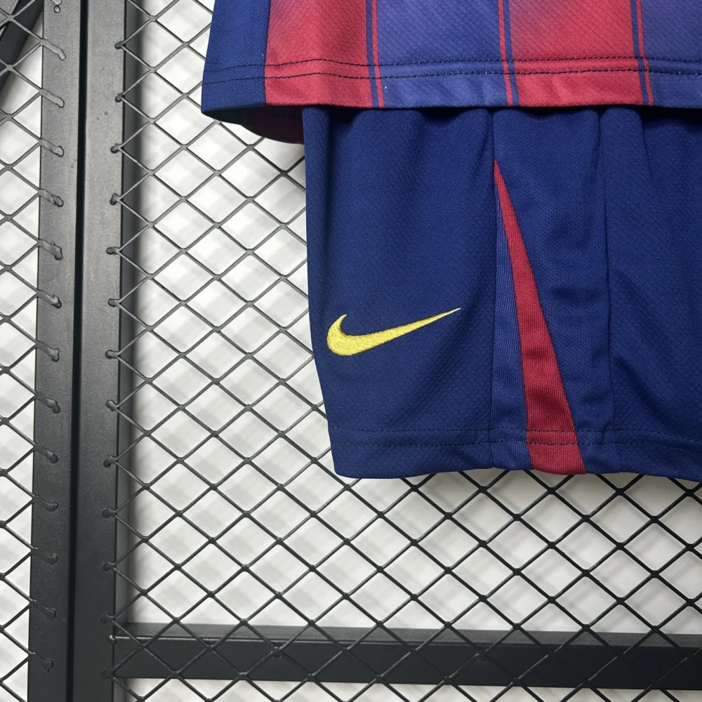 Barcelona Home Soccer Kids Kit Jersey+Shorts 2025/26 - Image 9