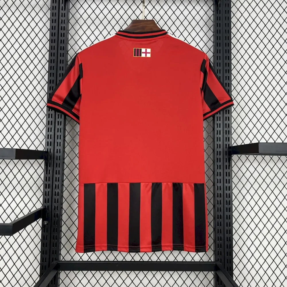 AC Milan Soccer Jersey Retro Style Custom Shirt 2024/25 - Image 2