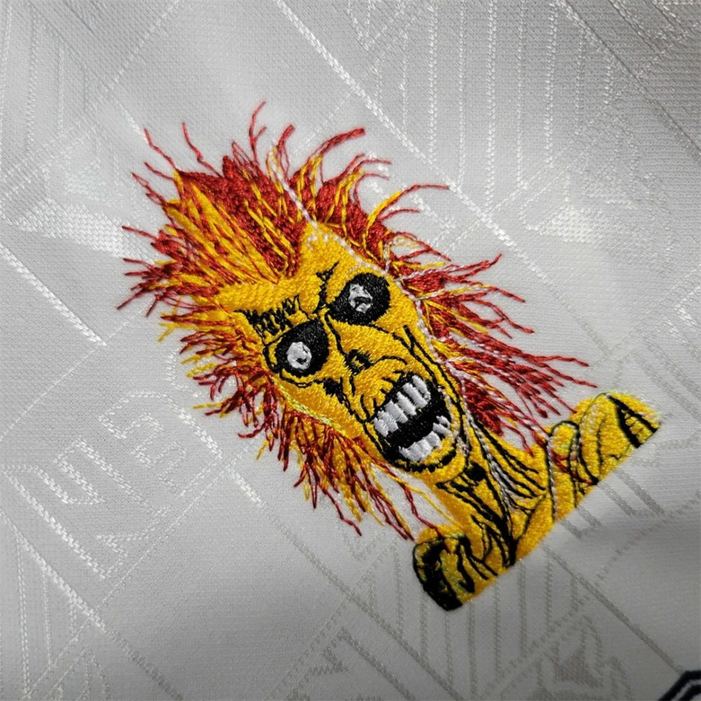 West Ham United Retro Football Jersey Iron Maiden Away Joint Board Shirt 1999/01 - Image 7