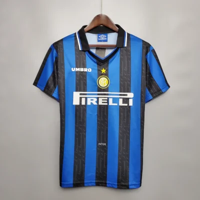 Inter Milan Jersey Custom Home Soccer Jersey 1997/98